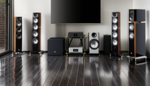 Brampton home audio system installation by PowerSol. Immersive sound experience.