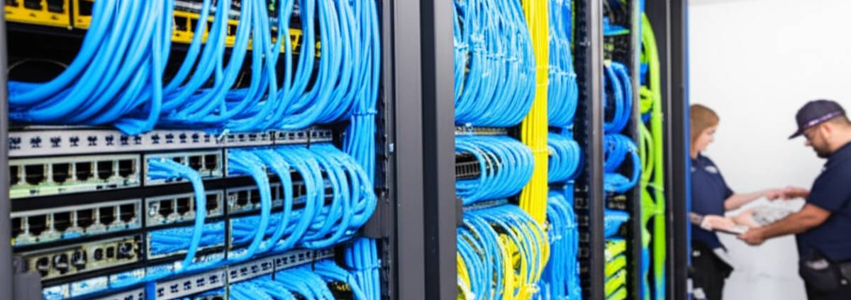 PowerSol Solutions network cabling installation in Vaughan, Canada. High-quality, reliable network infrastructure.