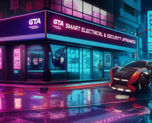 GTA Smart Electrical & Security Upgrades: Futuristic security in the city.