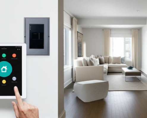 Smart home automation in a modern GTA home with upgraded electrical panel.