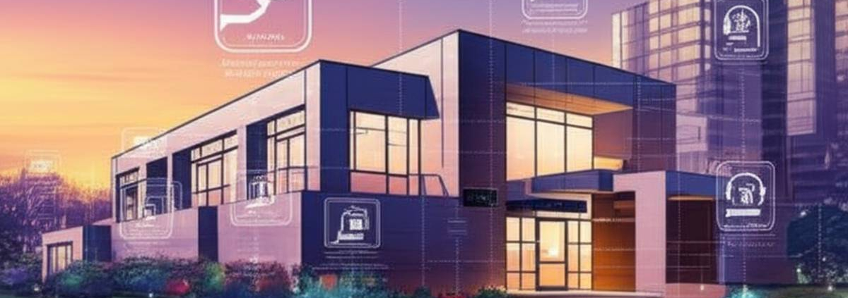 Futuristic Toronto property 2025 with advanced low voltage security system.