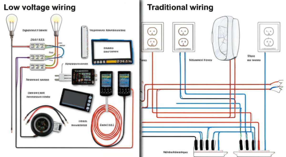 low voltage vs. traditional wiring