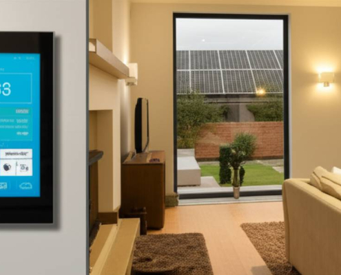 Smart home installation Keswick by PowerSol: Lighting, touchscreen, solar panels.