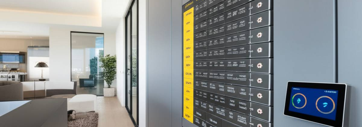 Smart home electrical panel upgrade with energy monitoring system.