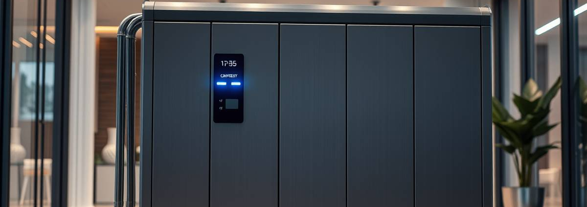 Sleek powersol home solar battery system in a modern smart home, providing advanced residential power solutions for GTA urban environments.