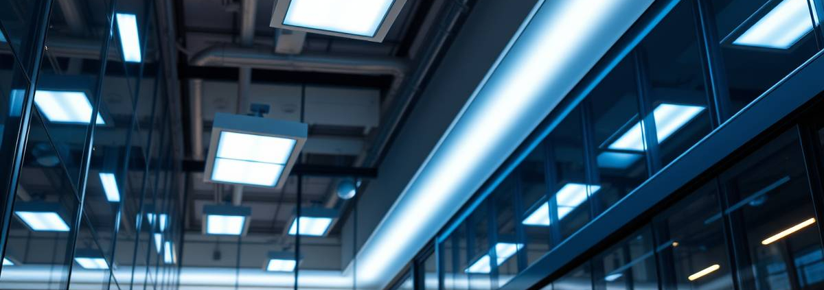 Powersol smart LED lighting system in a sleek Toronto architectural interior, perfect for energy-efficient winter comfort.