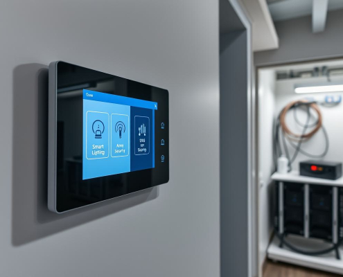 PowerSol provides advanced luxury home technology in Toronto, with smart automation panels, security, and structured cabling solutions.