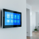 PowerSol excels in Matter standard smart home GTA 2026 installations, featuring sleek touch control panels for advanced automation.