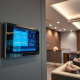 Powersol provides expert smart home automation Toronto solutions, integrating sleek control panels into modern luxury living spaces.