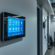 PowerSol provides advanced smart home features, with this sleek control panel managing integrated lighting, temperature, and security systems.